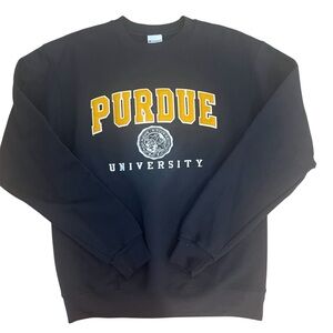 Champion Purdue University Black Crew Neck Sweatshirt M